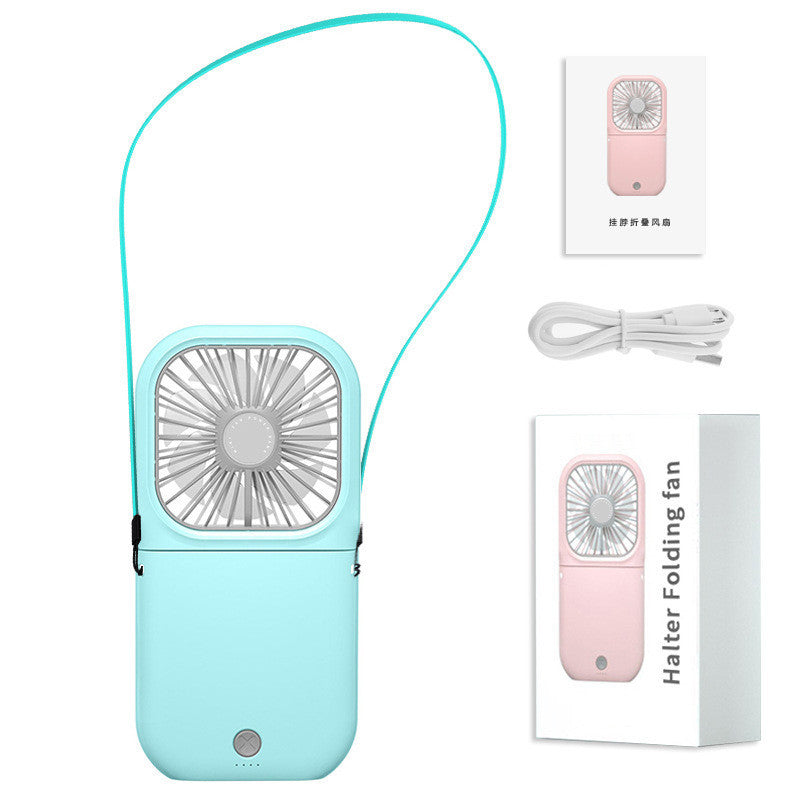 Hands-Free Neck Fan – USB Rechargeable Dual Cooling Mini Fan | 3-Speed Portable Wearable Air Cooler for Summer & Outdoor Use