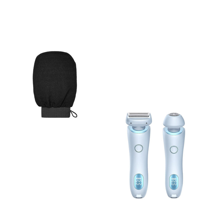 2-in-1 USB Rechargeable Electric Shaver for Women – Waterproof Hair Removal Epilator for Face, Legs, Bikini, and Body