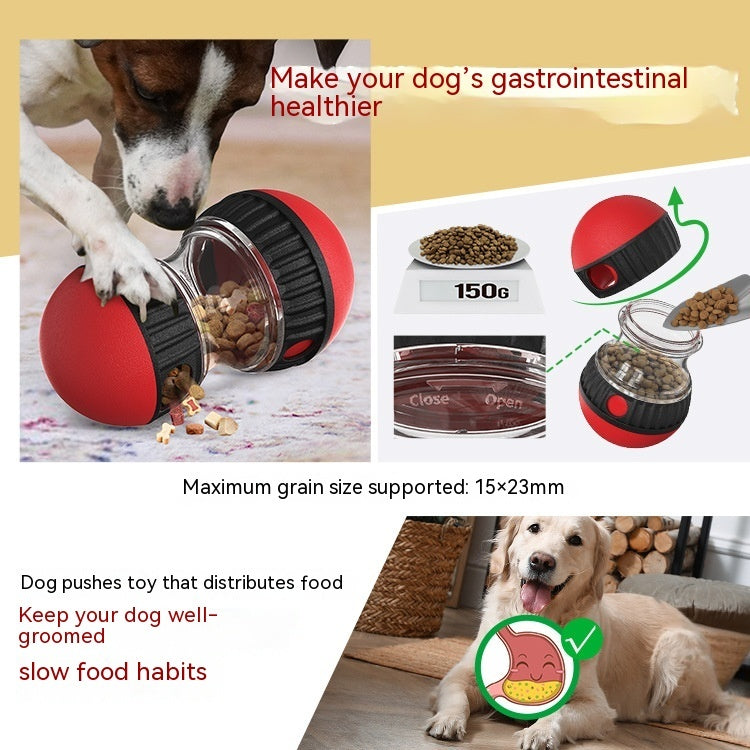 Interactive Food Dispensing Dog Toy – Slow Feeder Puzzle Ball for Small & Medium Dogs, Durable Treat Tumbler for Mental Stimulation & Digestion
