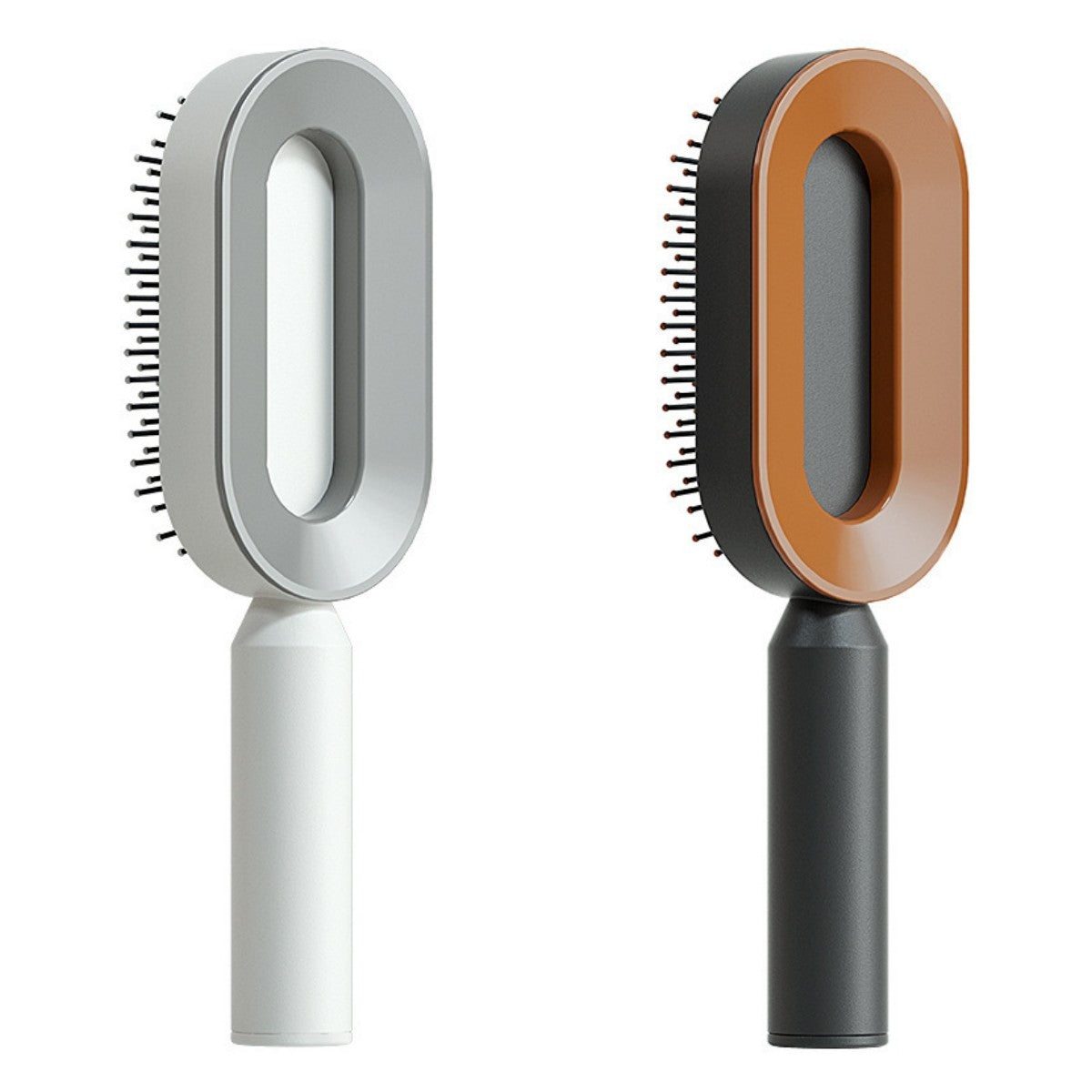 2-in-1 Self-Cleaning Hair Brush for Women – Anti-Static Detangling Comb with Scalp Massage & Air Cushion | For All Hair Types
