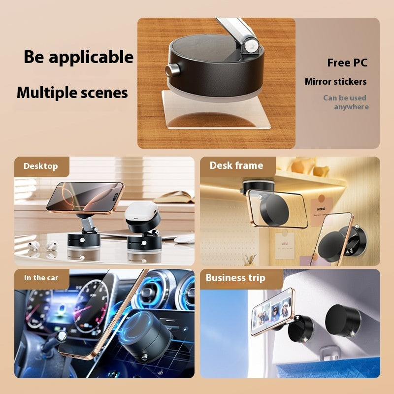 Foldable Magnetic Vacuum Car Phone Holder – Strong Suction Cup Mount for Hands-Free Navigation (Universal Fit)