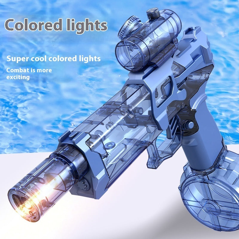 Fire Rat Electric Water Gun – Full-Auto Pulse Spray Toy with Lights, USB Charging & 10M Range (Kids Summer Gift)