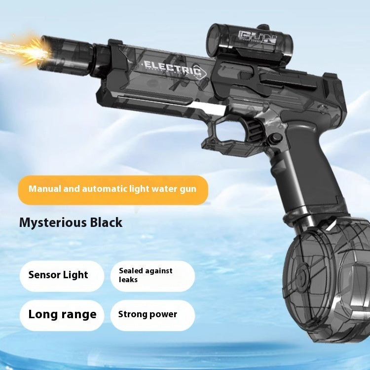 Fire Rat Electric Water Gun – Full-Auto Pulse Spray Toy with Lights, USB Charging & 10M Range (Kids Summer Gift)