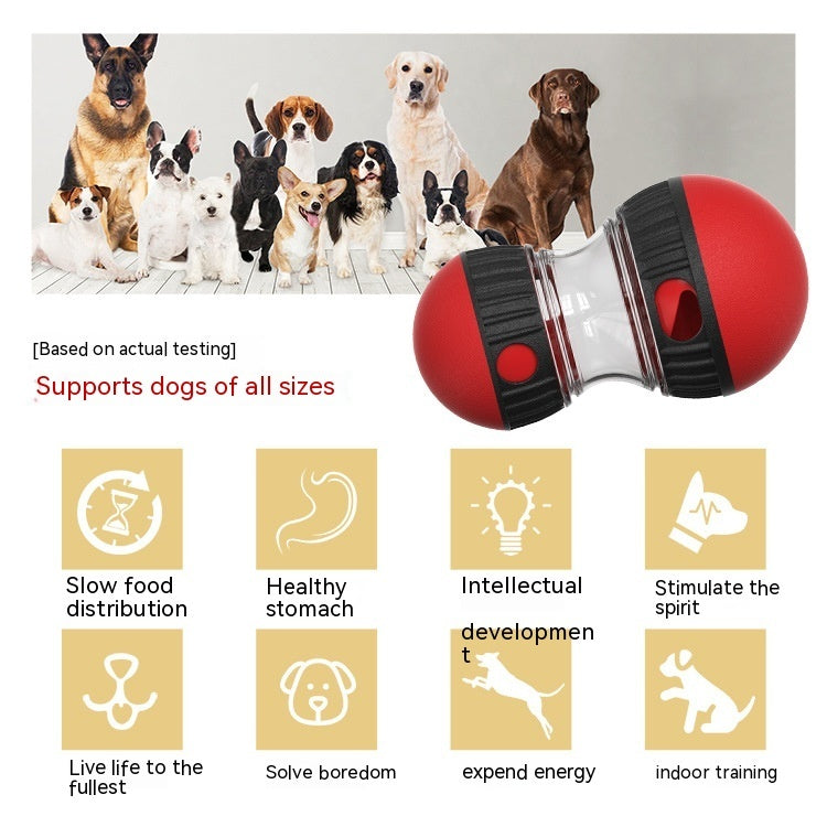 Interactive Food Dispensing Dog Toy – Slow Feeder Puzzle Ball for Small & Medium Dogs, Durable Treat Tumbler for Mental Stimulation & Digestion