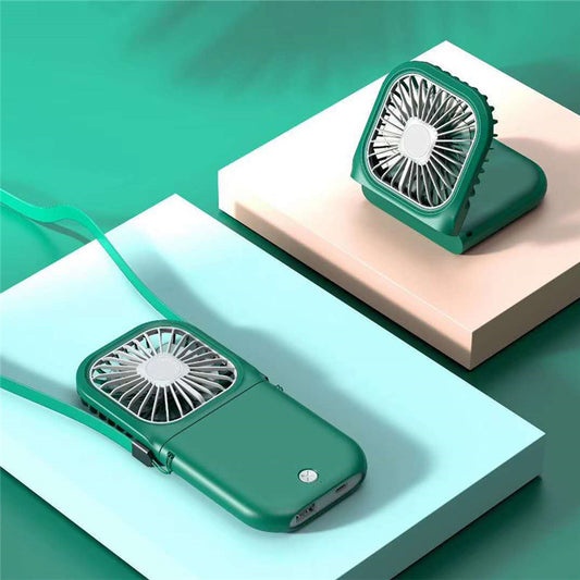 Hands-Free Neck Fan – USB Rechargeable Dual Cooling Mini Fan | 3-Speed Portable Wearable Air Cooler for Summer & Outdoor Use