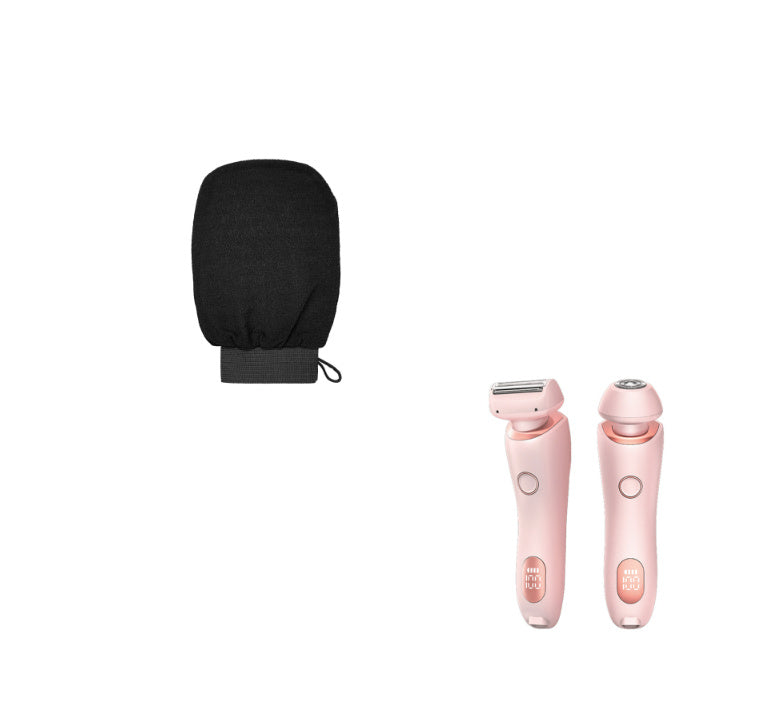 2-in-1 USB Rechargeable Electric Shaver for Women – Waterproof Hair Removal Epilator for Face, Legs, Bikini, and Body