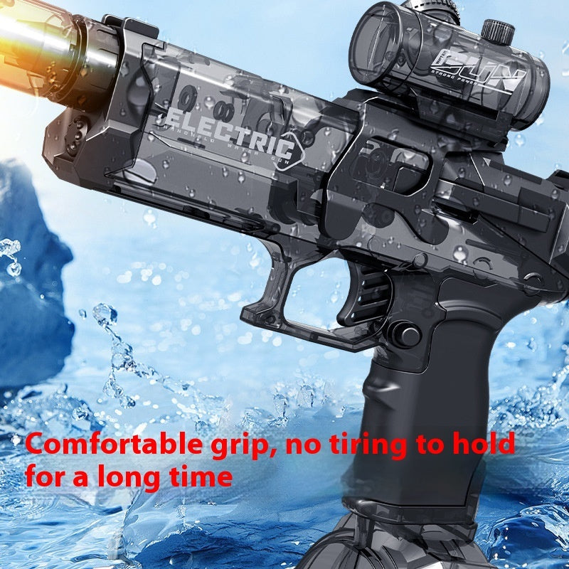 Fire Rat Electric Water Gun – Full-Auto Pulse Spray Toy with Lights, USB Charging & 10M Range (Kids Summer Gift)
