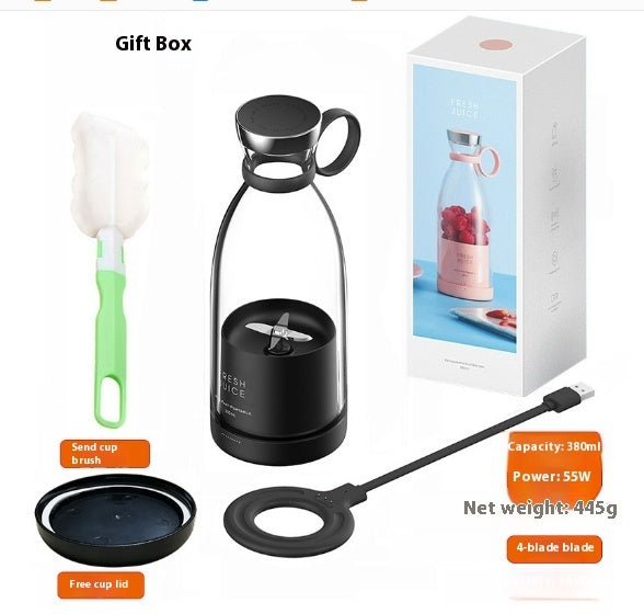350ML Portable Electric Blender – USB Rechargeable Juicer Cup | Mini Smoothie & Shake Maker for Home, Travel, & Gym
