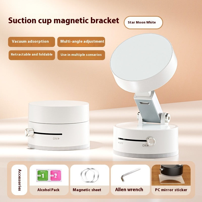 Foldable Magnetic Vacuum Car Phone Holder – Strong Suction Cup Mount for Hands-Free Navigation (Universal Fit)
