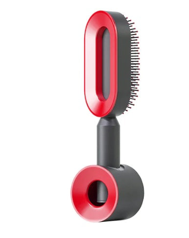 2-in-1 Self-Cleaning Hair Brush for Women – Anti-Static Detangling Comb with Scalp Massage & Air Cushion | For All Hair Types