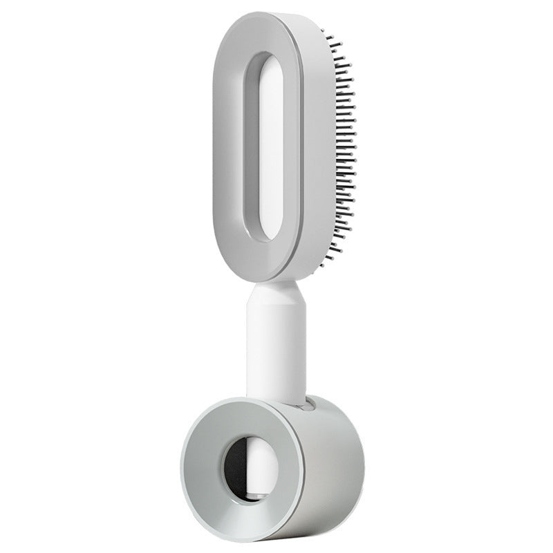 2-in-1 Self-Cleaning Hair Brush for Women – Anti-Static Detangling Comb with Scalp Massage & Air Cushion | For All Hair Types