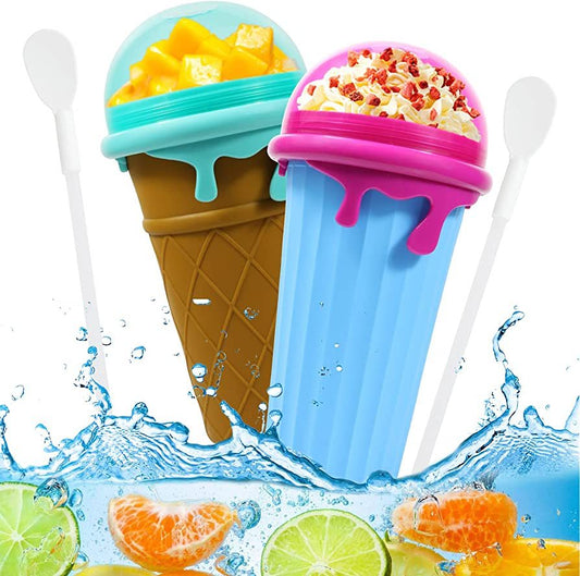 500ML Magic Slushy Maker Cup – Quick-Freeze Squeeze Ice Cream & Smoothie Cup for Kids and Adults (Reusable & BPA-Free)