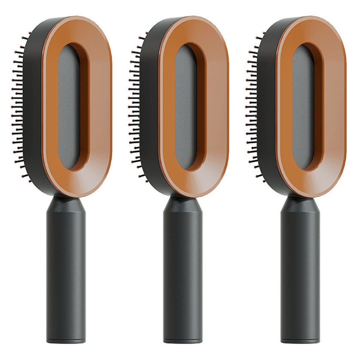 2-in-1 Self-Cleaning Hair Brush for Women – Anti-Static Detangling Comb with Scalp Massage & Air Cushion | For All Hair Types