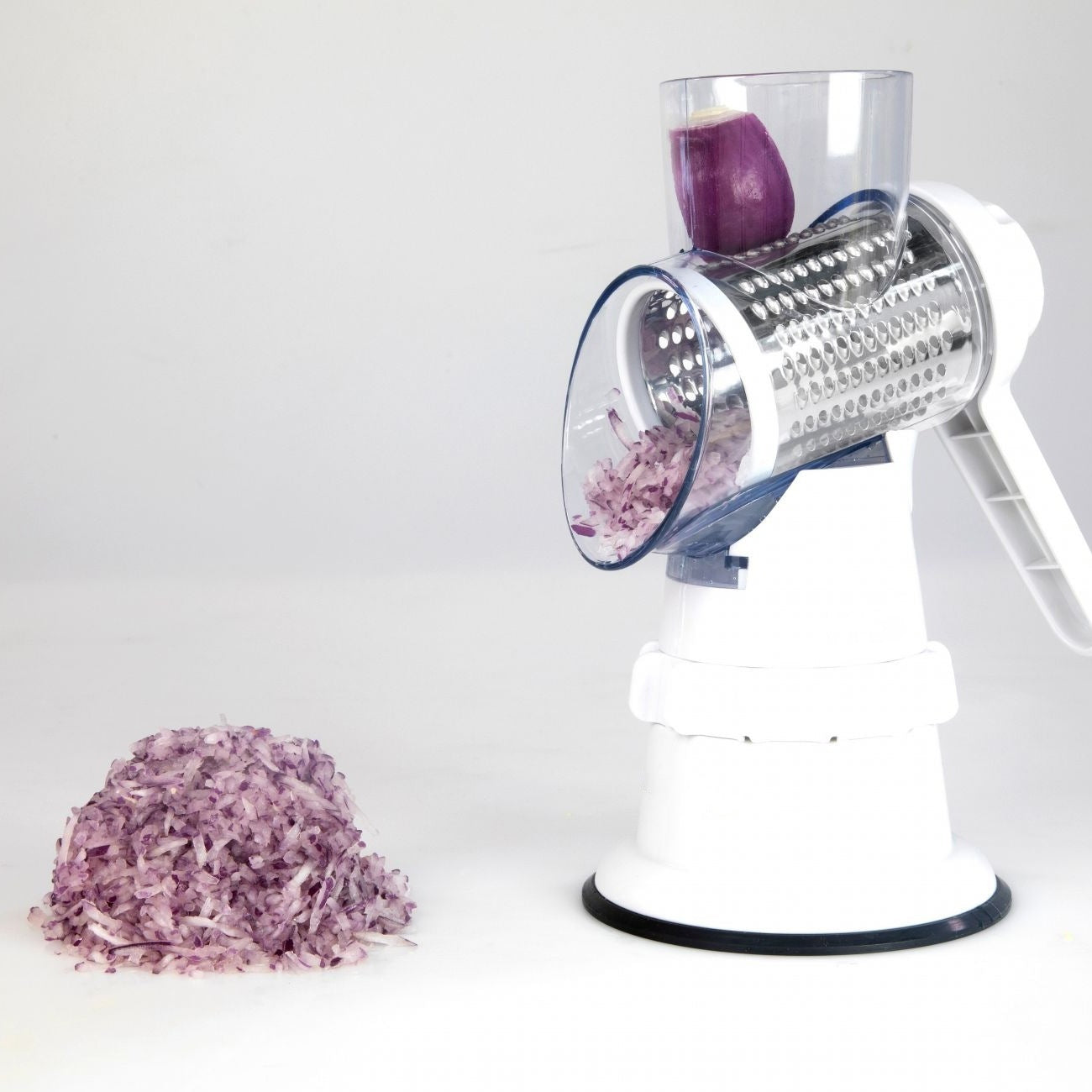 3-in-1 Manual Vegetable Slicer & Grater – Multifunction Kitchen Chopper with Stainless Steel Blades