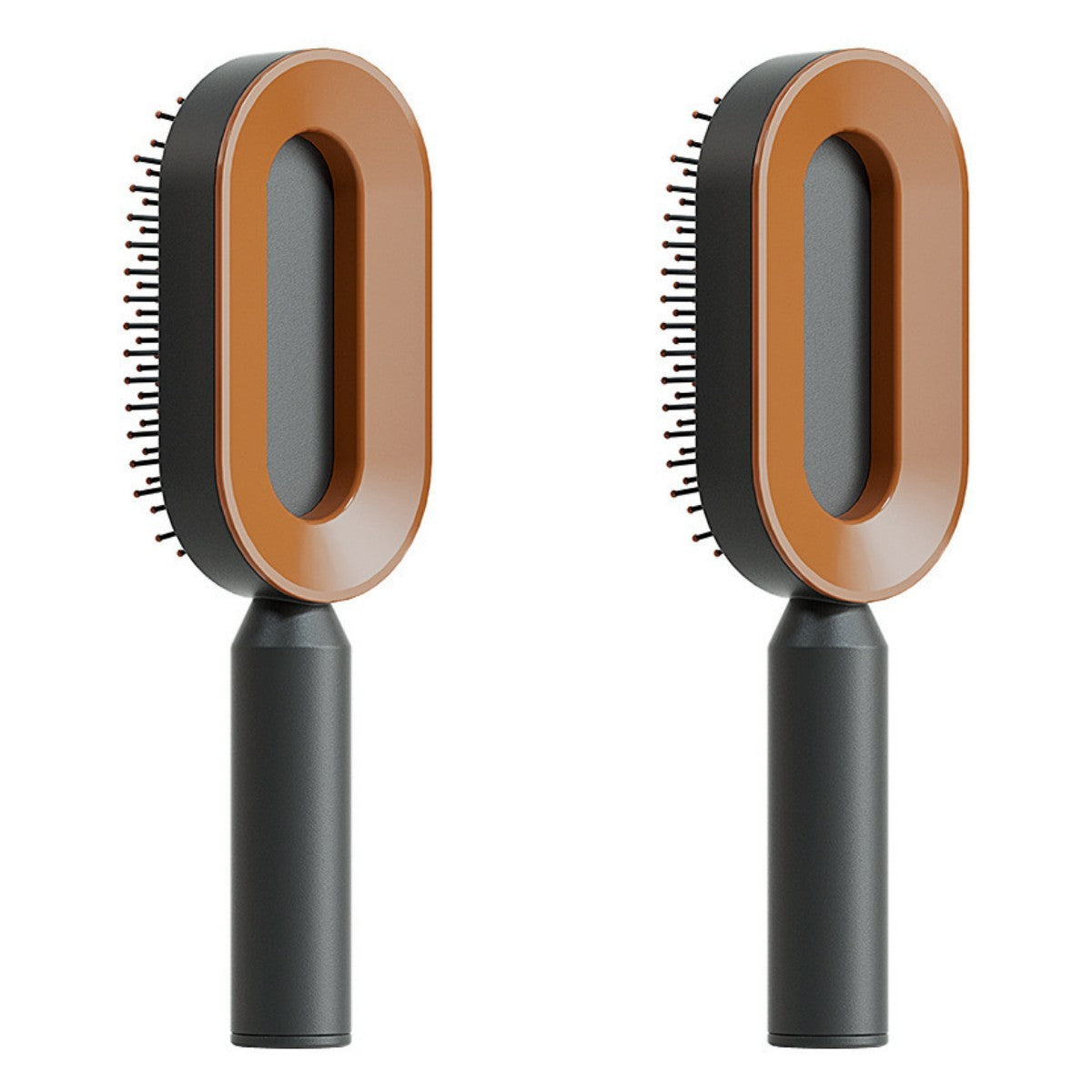 2-in-1 Self-Cleaning Hair Brush for Women – Anti-Static Detangling Comb with Scalp Massage & Air Cushion | For All Hair Types