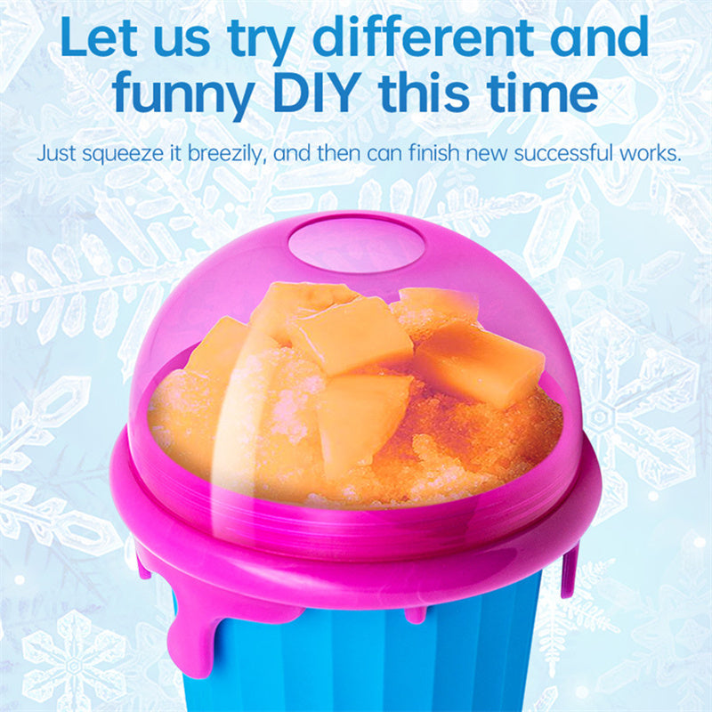 500ML Magic Slushy Maker Cup – Quick-Freeze Squeeze Ice Cream & Smoothie Cup for Kids and Adults (Reusable & BPA-Free)