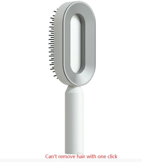 2-in-1 Self-Cleaning Hair Brush for Women – Anti-Static Detangling Comb with Scalp Massage & Air Cushion | For All Hair Types